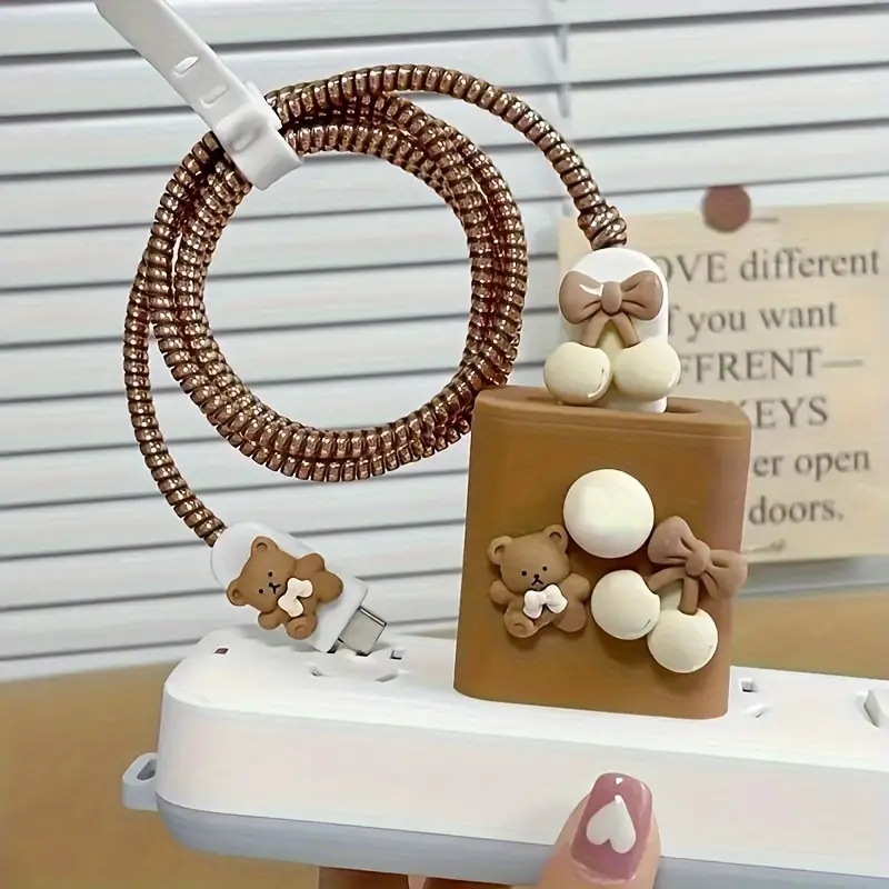 Datu kabeļa aizsargvāciņš Apple 18/20W uzlādei – TPU, lūzumizturīgs