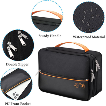 Електронен органайзер за кабели — кубична форма, мултифункционален, модел 02513, материал катион, подходящ за пътуване