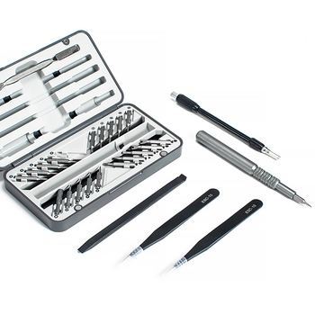 66-in-1 sada skrutkovačov pre opravu mobilných telefónov, Cr-V chróm-vanádiová oceľ, magnetická a izolovaná, Weeks Tools