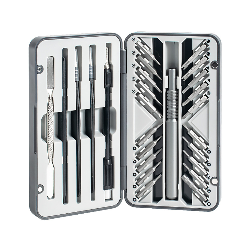 66-in-1 sada skrutkovačov pre opravu mobilných telefónov, Cr-V chróm-vanádiová oceľ, magnetická a izolovaná, Weeks Tools