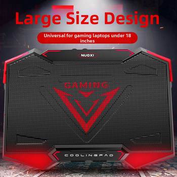 Chladič na notebook | Kovová sieťka | Chladenie ventilátorom | 5–rýchlostná konfigurácia ventilátora | Kompatibilný s notebookom, Ultrabook, Playbook