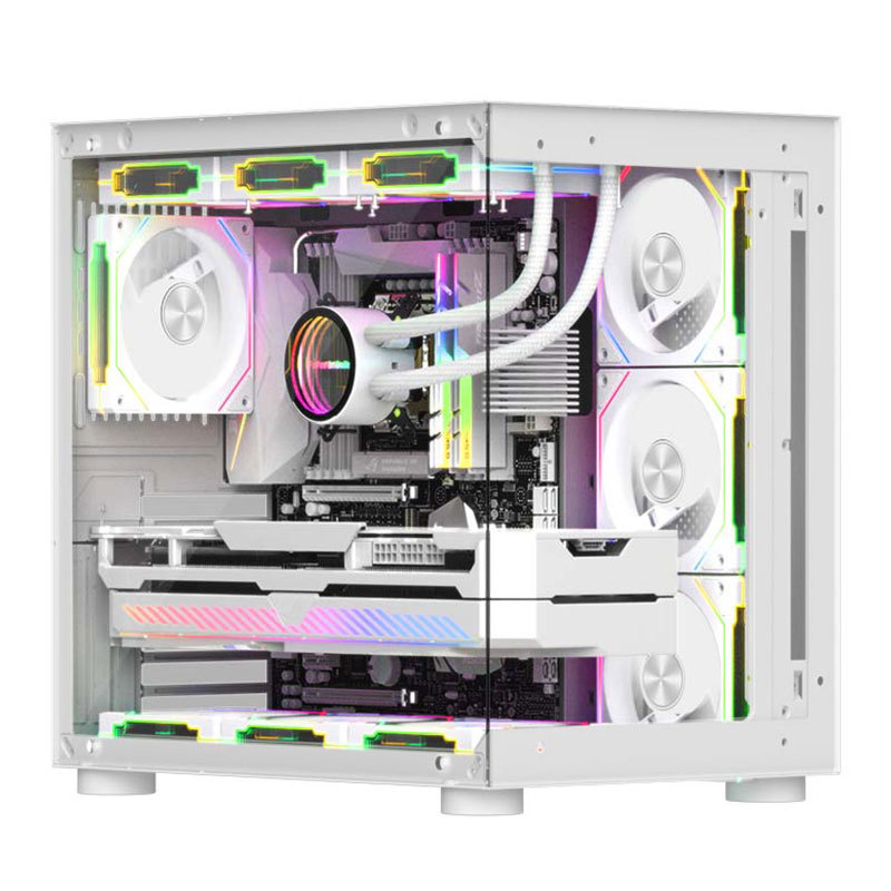 Prism 5Pro ventilátor do skrinky ARGB tichý (hidraulické ložisko, 600-1500 RPM, 20 dB(A), 4-pin PWM, ARGB 5V 3-pin)