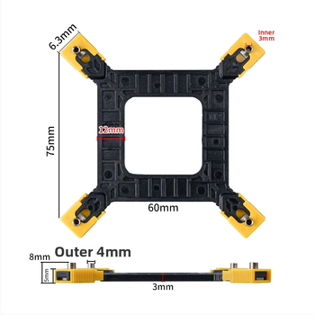 Držiak chladiča CPU pre univerzálne dosky 1366/115x/775, OEM spracovanie, odvod tepla
