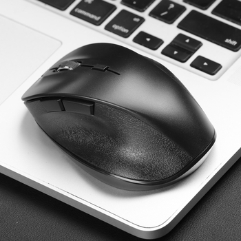 Bezdrôtová myš 2.4G, 5 tlačid, optoelektronický senzor, ergonický pre veľké ruky, model MOUSE24-BK
