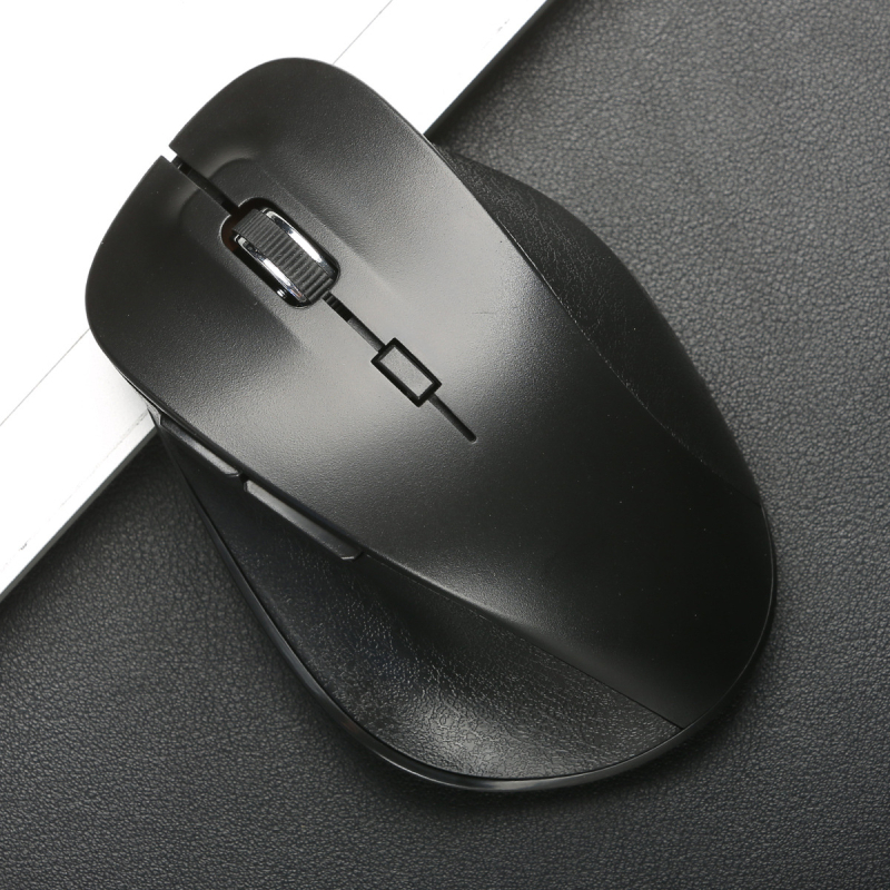 Bezdrôtová myš 2.4G, 5 tlačid, optoelektronický senzor, ergonický pre veľké ruky, model MOUSE24-BK