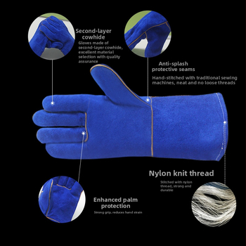 Tonghui zváračské rukavice z hovädzej kože