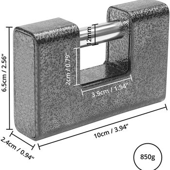 Zámok proti krádeži, vodotesný dverový zámok pre dvere a okná firemného skladu a internátu — Železo, Model ZZ0808, Značka Ningbo Zhenzhi, Moderný minimalistický štýl