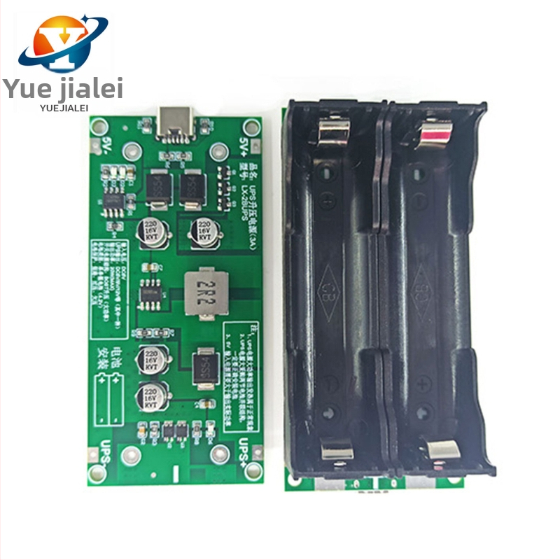 UPS modul s Li-ion batériou 18650, boost nabíjanie a vybíjanie, výstup 5V/9V/12V, model 3A UPS