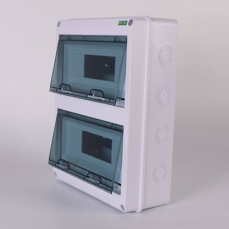 HT24 rozvádzač osvetlenia, plastový, povrchovo montovaný, IP65, 2 rady, 10–16 A