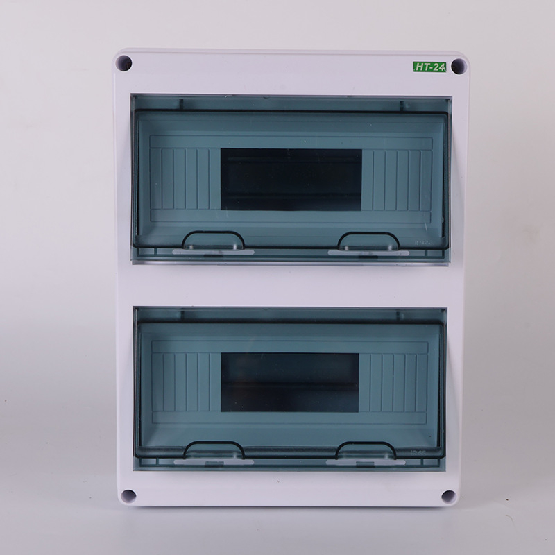 HT24 rozvádzač osvetlenia, plastový, povrchovo montovaný, IP65, 2 rady, 10–16 A