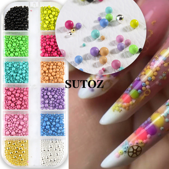 Perly na nechty - Cukrovinkový vzor, PET materiál, Roztomilý štýl, Značka SUTOZ