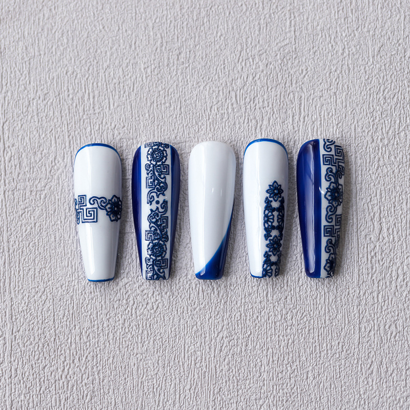 Nálepky na nechty z PET materiálu, reliéfny vzor, TS-2349, domácka značka