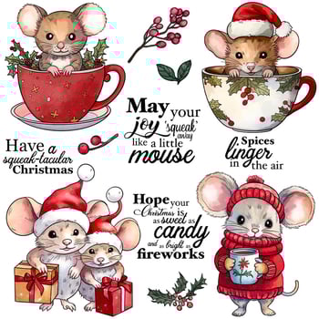 Yi Xuan silikoninis reljefinis spaudas ir peilio forma, Kalėdinės pelės forma, rankinės dekoravimui