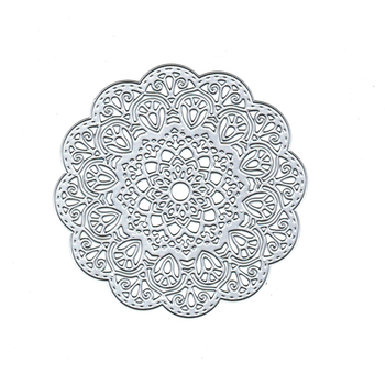 Винтидж дантелен диск за изрязване, метална матрица за изрязване с тиснене, за хартиено изкуство и DIY scrapbooking, опакована в PP торбичка