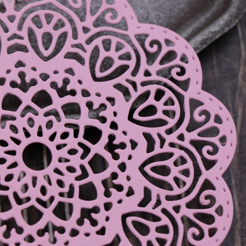 Винтидж дантелен диск за изрязване, метална матрица за изрязване с тиснене, за хартиено изкуство и DIY scrapbooking, опакована в PP торбичка