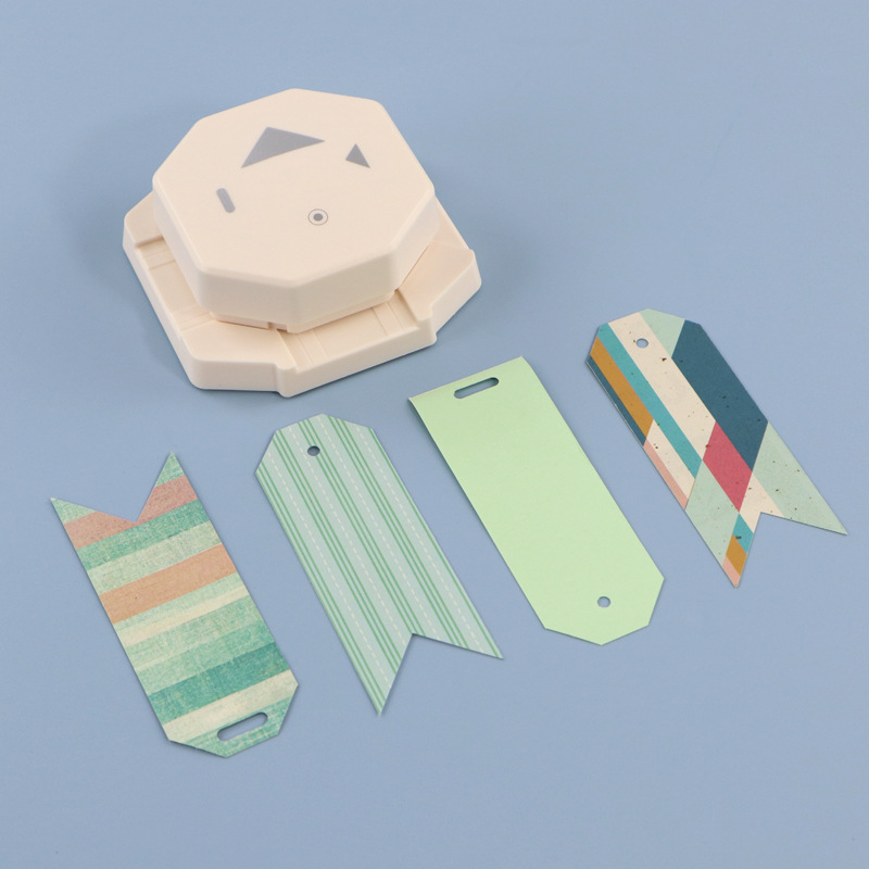 KM-6640 Kami 4-v-1 nástroj na embosovanie štítkov a rohové dierovanie, ručné ovládanie, perforácia 0,4 mm