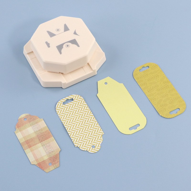 KM-6640 Kami 4-v-1 nástroj na embosovanie štítkov a rohové dierovanie, ručné ovládanie, perforácia 0,4 mm