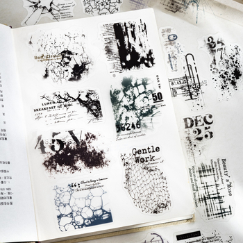 Комплект стикери – винтидж стил, печатна техника, самозалепящи; марка Yuxian, код W-TZ-9266