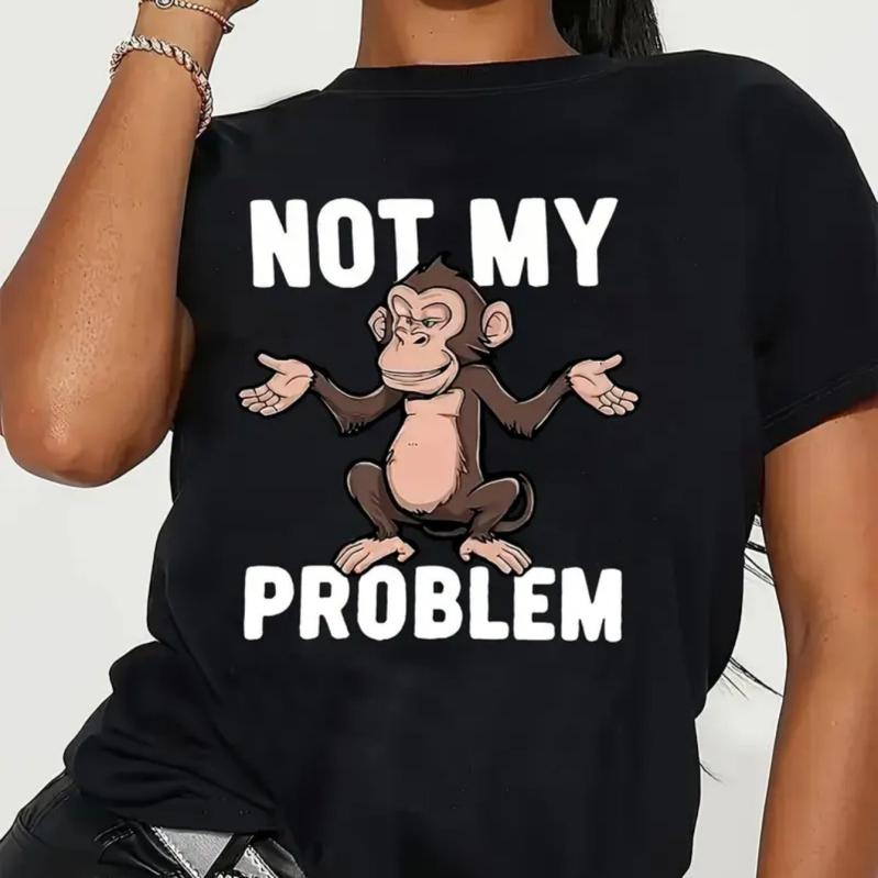 Ženska pamučna T majica, 90-95% pamuka, kratki rukavi, okrugli izrez, slobodan kroj, otisak dizajn