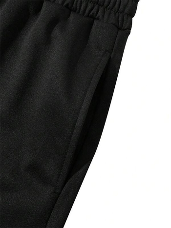 Meeste tõmmitsaga lühikesed püksid – vabalt istuv stiil, puuvill ja fleece kangas