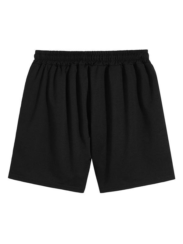 Meeste tõmmitsaga lühikesed püksid – vabalt istuv stiil, puuvill ja fleece kangas