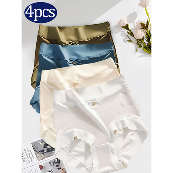 Ženske gaćice s mašnicom i čipkastim rubom, niski struk, 100% poliester, podstava od vlakna bambusa