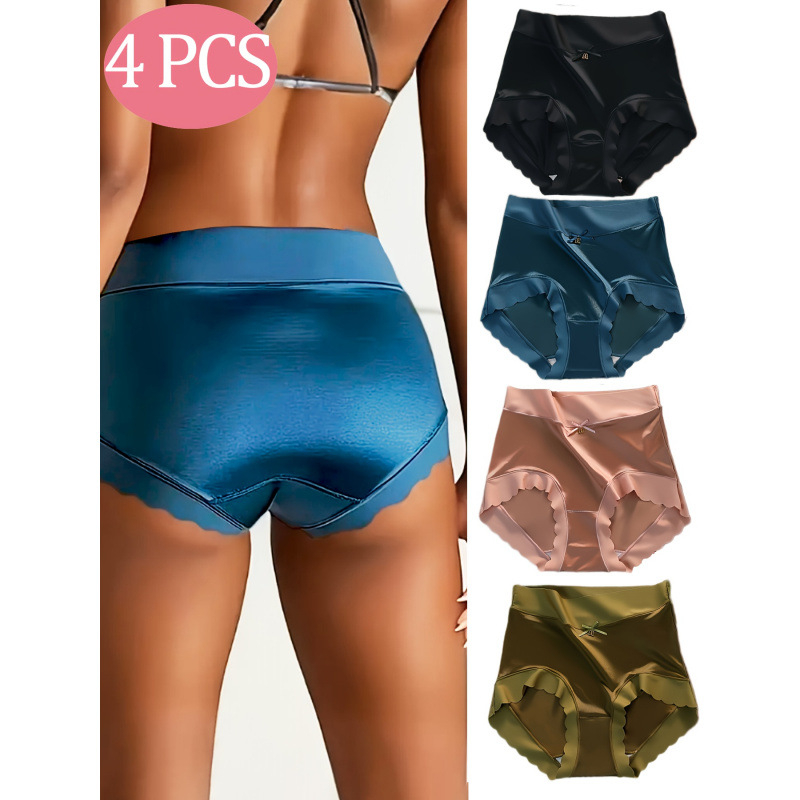 Ženske gaćice s mašnicom i čipkastim rubom, niski struk, 100% poliester, podstava od vlakna bambusa