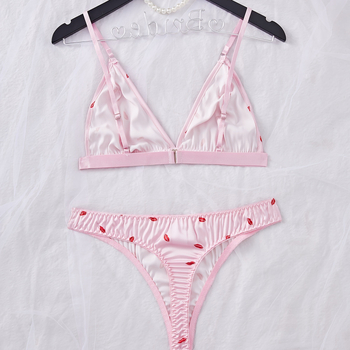 Dvostruki set grudnjaka s košarom 3/4, ne oblikovani košar, fiksni dvostruki naramenici, stražnji troredni zatvarač, push-up, Milk Silk tkanina