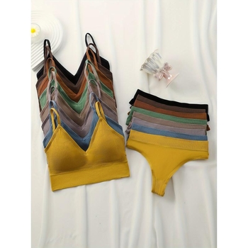 Set grudnjaka od čipke s najlonom i pamukom, tradicionalni luksuz, šalice s ušima zeca, bez oblikovanih šalice