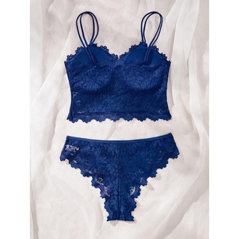 Set grudnjaka od čipke, glavni materijal najlon, podstava pamuk, šalice s ušima zeca, Push-Up