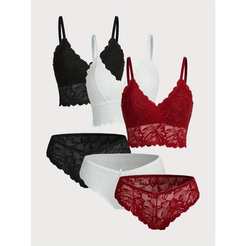 Set čipkastih grudnjaka, košarice s dizajnom zečjih ušiju, neoblikovani košarice, skupljajući efekt, tradicionalni luksuzni stil