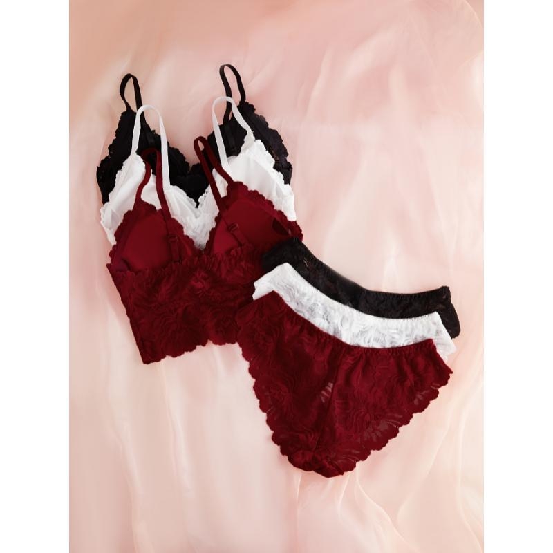 Set čipkastih grudnjaka, košarice s dizajnom zečjih ušiju, neoblikovani košarice, skupljajući efekt, tradicionalni luksuzni stil