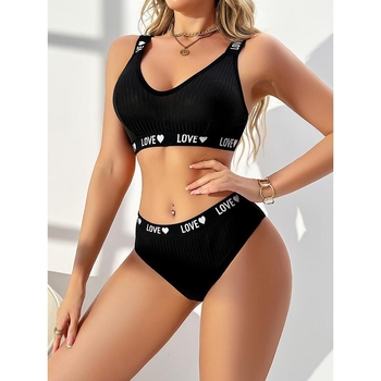 Set grudnjaka od čipke, glavni materijal najlon, podstava od pamuka, šalice u obliku králičjih ušiju, učinak skupljivanja