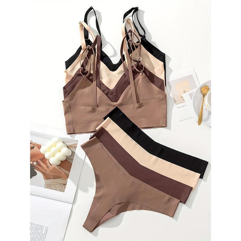 Set grudnjaka s najlonskom čipkom, pamukom bez oblikovanih košarica