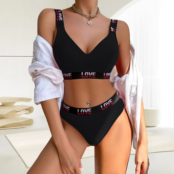 Pamučni set grudnjaka s prozračnim bezobličnim košaricama i čvrstima dvostrukim naramenicama – lagani sportski stil