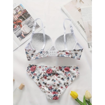 Set cami s čipkom, najlon glavna tkanina, pamuk podstava, Push-Up, šalice s ušima zeca