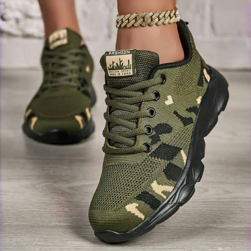 Ženske Fly-knit tenisice s vezicama, prozračne, MD potplat, niski gornji dio