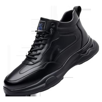 Pánske vysoké casual tenisky – koža vrch, PU podrážka, protišmyková podrážka, šnúrky, jeseň 2024