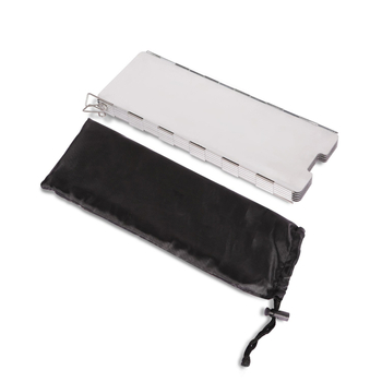 Lauko kepimui vėjo skydas – sulankstomas, nešiojamas aliuminio skydas, 10 vnt., Burbuma