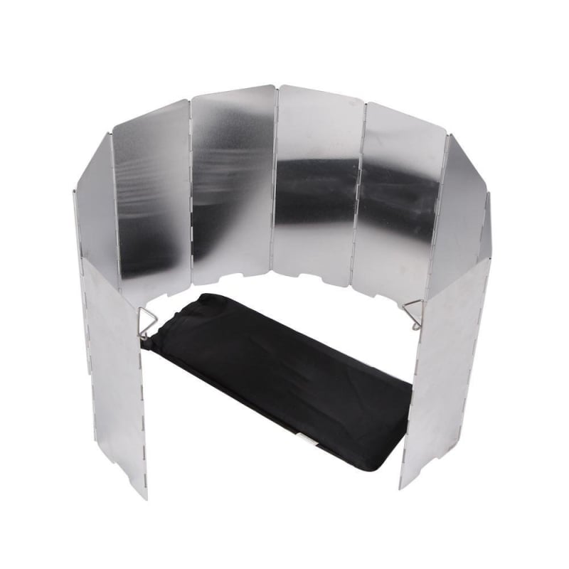 Lauko kepimui vėjo skydas – sulankstomas, nešiojamas aliuminio skydas, 10 vnt., Burbuma