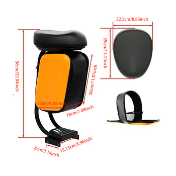 Viacúčelové sedadlo pre elektrický skúter Xiaomi M365/1S/Pro — Železo, model ZY-323, odnímateľné sedadlo, bez vŕtania, kompatibilné s M365/1S/Pro