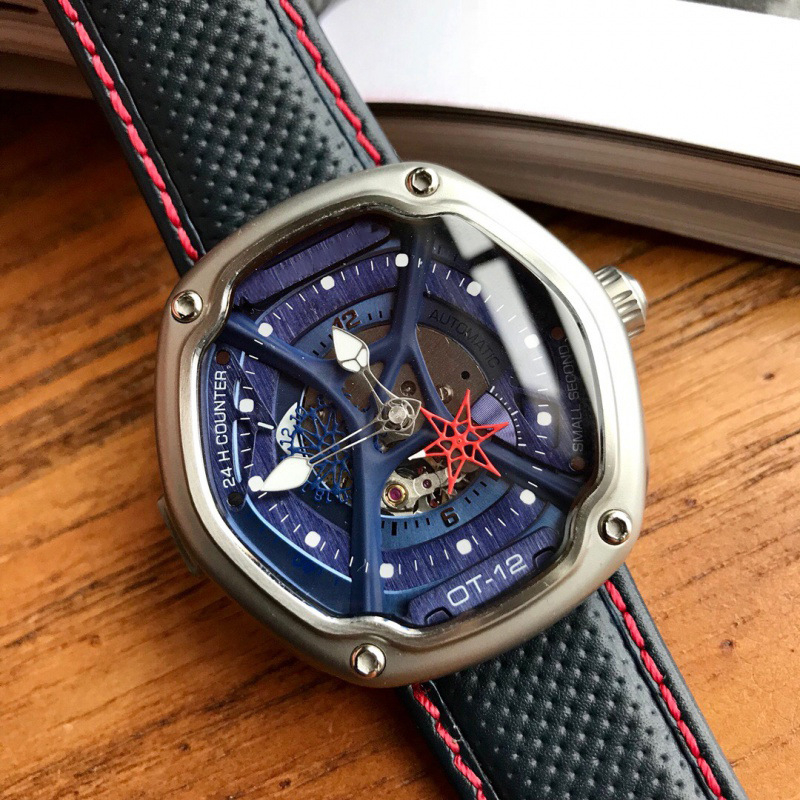 Pánske kvarcové hodinky v štýle Dietrich, pohon MIYOTA, 30m vodotesnosť, puzdro z nerezovej ocele, kožený remienok, 24-hodinová indikácia