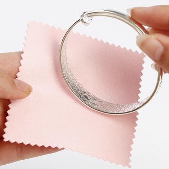 Strieborná čistiaca a leštiaca handrička na šperky a strieborné riady