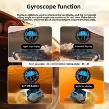 Lefi X7 Automobilový OBD-GPS Viacúčelový Prístroj, Teplota vody, Teplota oleja turbíny, Gyroskop, 12V LCD Displej