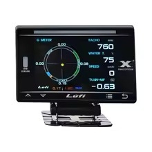 Lefi X7 Automobilový OBD-GPS Viacúčelový Prístroj, Teplota vody, Teplota oleja turbíny, Gyroskop, 12V LCD Displej