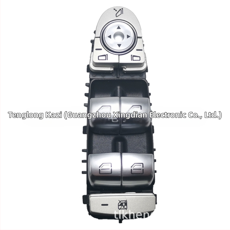 Elektrický vypínač zdvihnutia okna pre Mercedes-Benz C trieda W205 – 12V, ABS plast, modely 2059056811, 2057200648