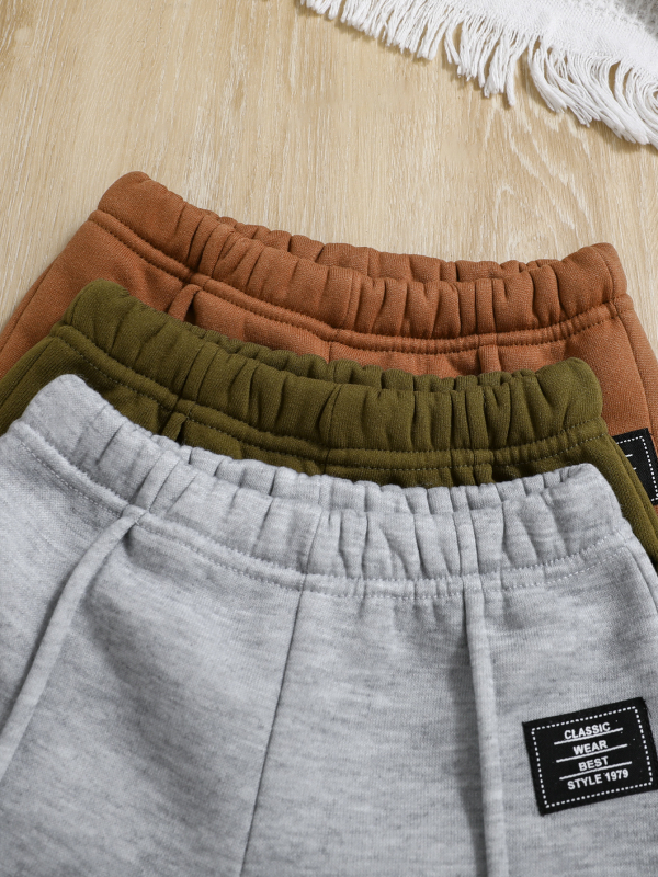 Dječji trodijelni set: duksa i dugačke hlače u europsko-američkom stilu, poliester 95%, proljeće‑jesen, sigurnosna klasa A