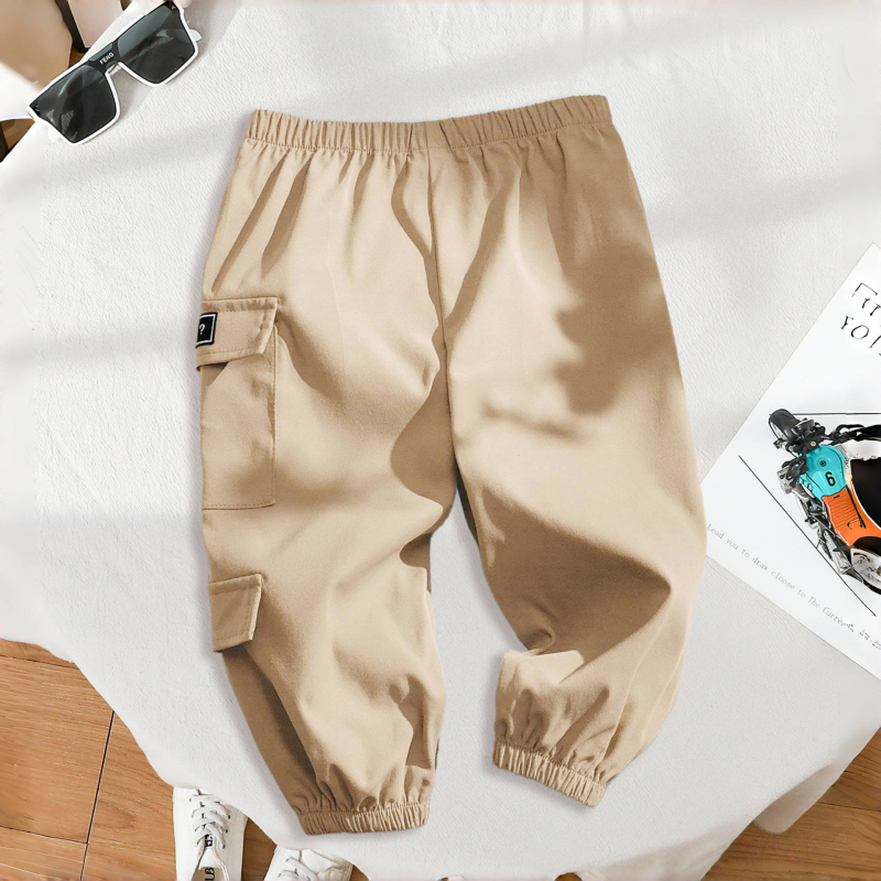 Dječje sportske duge hlače od Milk Silk, unisex, elastični pojas, srednji porast struka, jednobojni uzorak