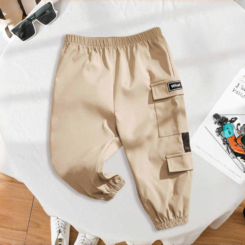 Dječje sportske duge hlače od Milk Silk, unisex, elastični pojas, srednji porast struka, jednobojni uzorak