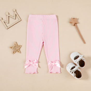 Detské pletené dlhé nohavice, 100% polyester, bezpečnostná úroveň B, vek 1–3 rokov